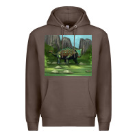 Coffee ankylosaurus tumbler Premium Hoodie - Artiststas
