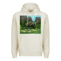Oatmeal Heather ankylosaurus tumbler Premium Hoodie - Artiststas
