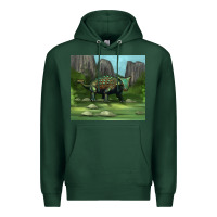 Sports Green ankylosaurus tumbler Premium Hoodie - Artiststas