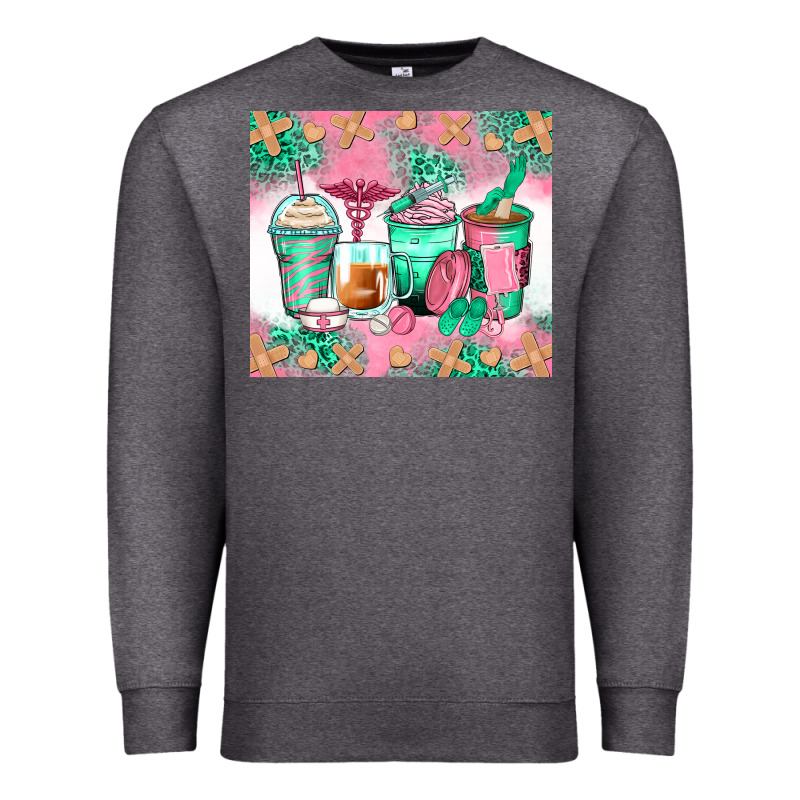 Nurse Coffee Cups Premium Sweatshirt by Zillion Design Studio | Teevron