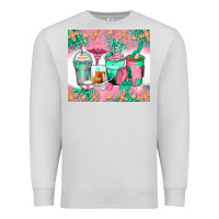 Dove Grey nurse coffee cups Premium Sweatshirt - Zillion Design Studio