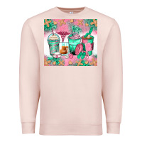 Pale Pink nurse coffee cups Premium Sweatshirt - Zillion Design Studio