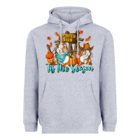 Heather Grey Tis The Season Heavyweight Hoodie - RanaPortraitStore