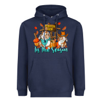 Navy Tis The Season Heavyweight Hoodie - RanaPortraitStore
