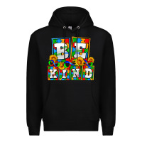 Black bee kind autism Premium Hoodie - AdoDesignShop