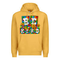 Mustard bee kind autism Premium Hoodie - AdoDesignShop