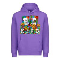 Purple bee kind autism Premium Hoodie - AdoDesignShop