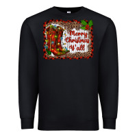 Black merry christmas yall Premium Sweatshirt - RanaPortraitStore