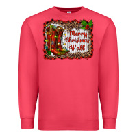 Cardinal merry christmas yall Premium Sweatshirt - RanaPortraitStore