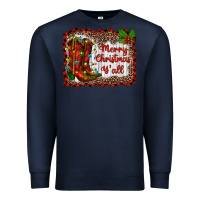 Navy merry christmas yall Premium Sweatshirt - RanaPortraitStore