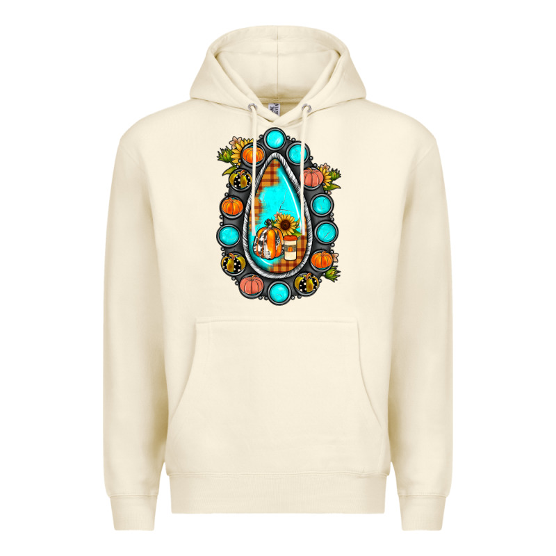 Gemstone Pumpkin Fall Premium Hoodie by JahusDesignShop | Teevron