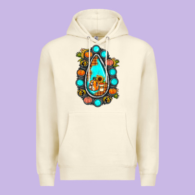 Gemstone Pumpkin Fall Premium Hoodie Designed By Jahusdesignshop