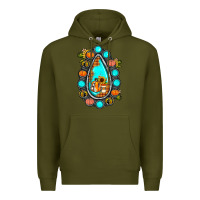 Army Green gemstone pumpkin fall Premium Hoodie - JahusDesignShop