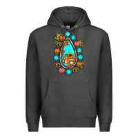 Charcoal Heather gemstone pumpkin fall Premium Hoodie - JahusDesignShop