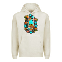 Oatmeal Heather gemstone pumpkin fall Premium Hoodie - JahusDesignShop