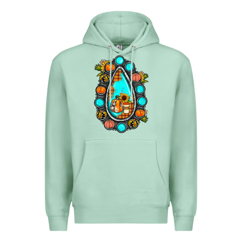 Gemstone Pumpkin Fall Premium Hoodie by JahusDesignShop | Teevron