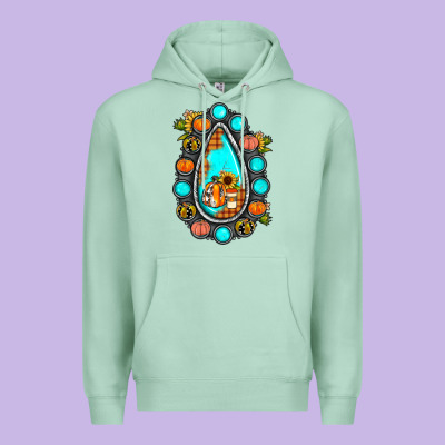 Gemstone Pumpkin Fall Premium Hoodie Designed By Jahusdesignshop