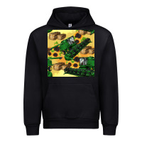 Black harvester seamless pattern Urban Hoodie - BundleAndBundleShop