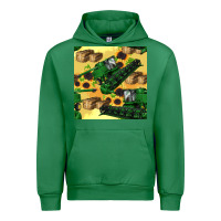 Emerald harvester seamless pattern Urban Hoodie - BundleAndBundleShop