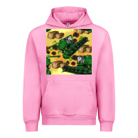 Fuchsia Pink harvester seamless pattern Urban Hoodie - BundleAndBundleShop