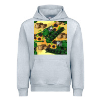 Heather Grey harvester seamless pattern Urban Hoodie - BundleAndBundleShop