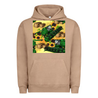 Pigment Burro harvester seamless pattern Urban Hoodie - BundleAndBundleShop