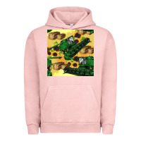 Pigment Salmon harvester seamless pattern Urban Hoodie - BundleAndBundleShop
