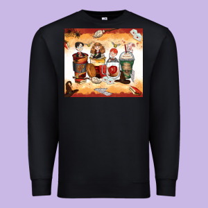 Harry Coffee Cups Premium Sweatshirt Designed By Zillion Design Studio