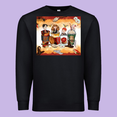 Harry Coffee Cups Premium Sweatshirt Designed By Zillion Design Studio