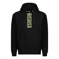 Black dinosaur ankylosaurus pen wrap Premium Hoodie - Artiststas