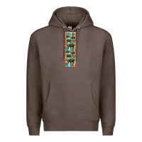 Coffee dinosaur ankylosaurus pen wrap Premium Hoodie - Artiststas