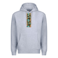 Heather Grey dinosaur ankylosaurus pen wrap Premium Hoodie - Artiststas