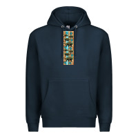 Navy dinosaur ankylosaurus pen wrap Premium Hoodie - Artiststas