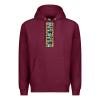 Burgundy dinosaur ankylosaurus pen wrap Premium Hoodie - Artiststas