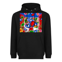 Black puerto rico hearts Heavyweight Hoodie - Zillion Design Studio