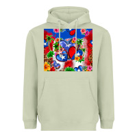 Matcha puerto rico hearts Heavyweight Hoodie - Zillion Design Studio