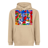 Mushroom puerto rico hearts Heavyweight Hoodie - Zillion Design Studio