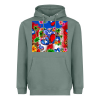 Sage puerto rico hearts Heavyweight Hoodie - Zillion Design Studio