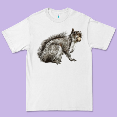 Gray Squirrel Premium Tee Designed By Lillyallendesigns