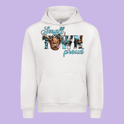 Small Town Proud Urban Hoodie Designed By Jahusdesignshop