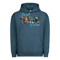 Pigment Midnight Navy small town proud Urban Hoodie - JahusDesignShop