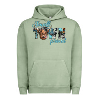 Pigment Oil Green small town proud Urban Hoodie - JahusDesignShop