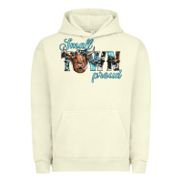Pigment Pistachio small town proud Urban Hoodie - JahusDesignShop