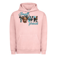 Pigment Salmon small town proud Urban Hoodie - JahusDesignShop