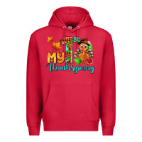 Cardinal my first thanksgiving with turkey Premium Hoodie - AdoDesignShop