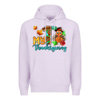 Lilac my first thanksgiving with turkey Premium Hoodie - AdoDesignShop