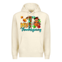 Sandshell my first thanksgiving with turkey Premium Hoodie - AdoDesignShop