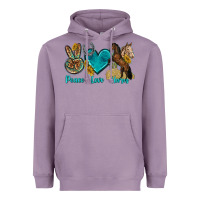 Lavender peace love horses tbw Heavyweight Hoodie - texasbilliewilder