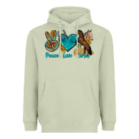 Matcha peace love horses tbw Heavyweight Hoodie - texasbilliewilder