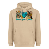 Mushroom peace love horses tbw Heavyweight Hoodie - texasbilliewilder